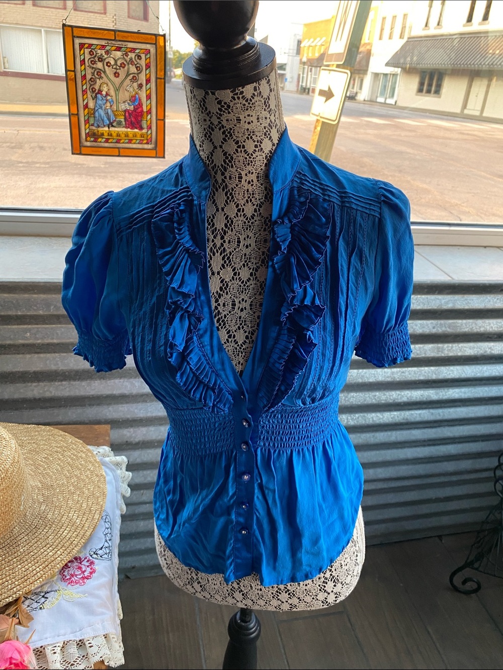 Bebe Slik top Blue XS